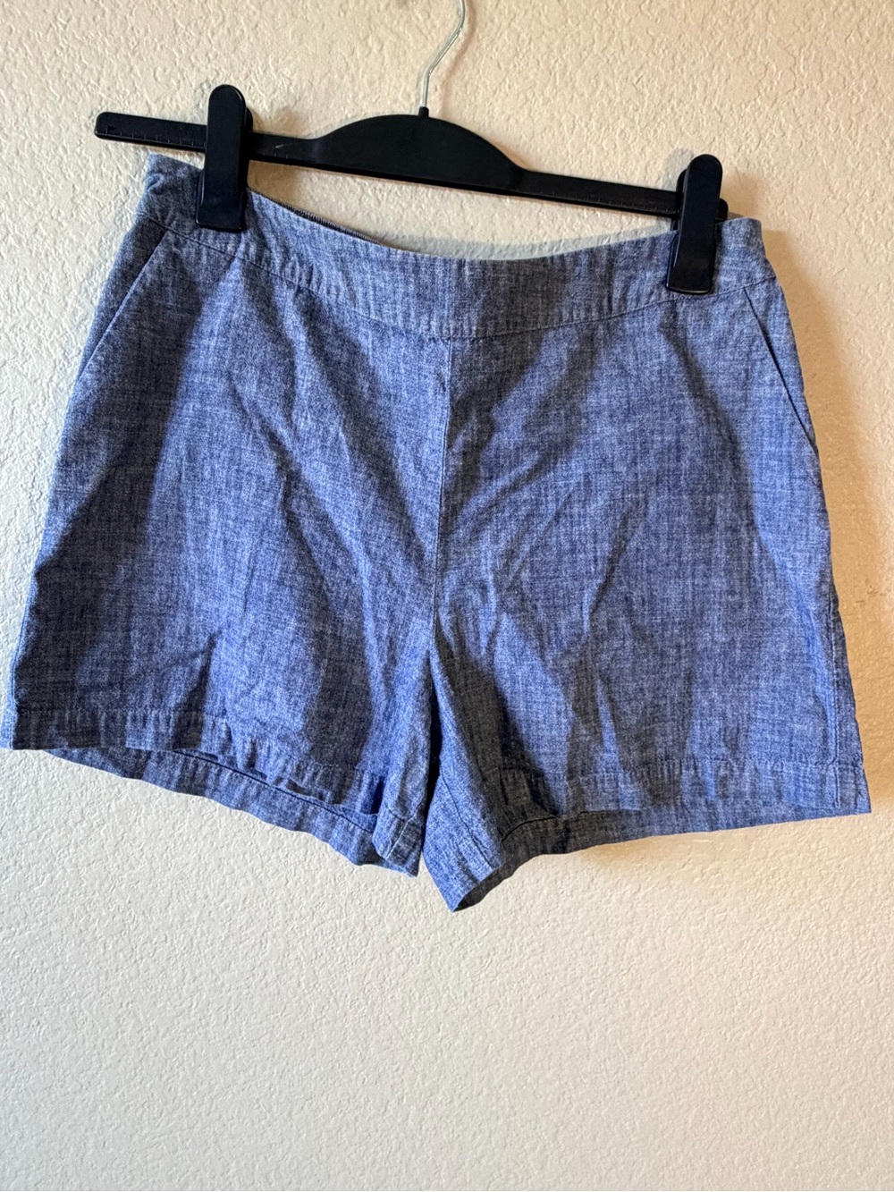 a new day Chambray High-Rise Women’s Shorts - Blue